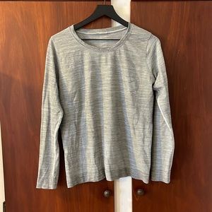 Lululemon swiftly relaxed long sleeve wee are from space/black